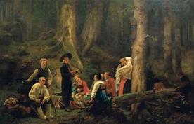  Pielgrzymi do Sainte Odile, 1863 r. Muzeum Unterlinden, Colmar