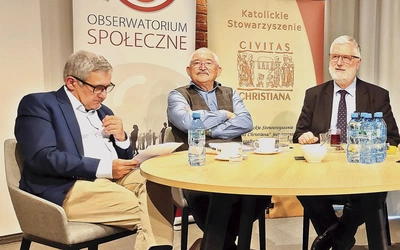 Rozmowa odbyła się w ramach cyklu poniedziałkowych debat społecznych w Civitas Christiana.