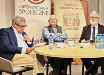 Rozmowa odbyła się w ramach cyklu poniedziałkowych debat społecznych w Civitas Christiana.