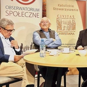 Rozmowa odbyła się w ramach cyklu poniedziałkowych debat społecznych w Civitas Christiana.