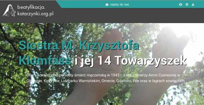 Strona internetowa poświęcona męczennicom
