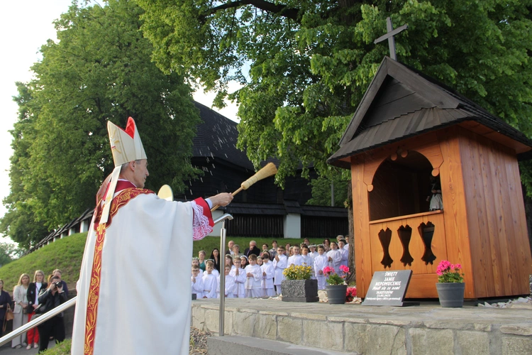 Skrzyszów. Poświęcenie odnowionej kapliczki i reaktywacja ASHNSPJ