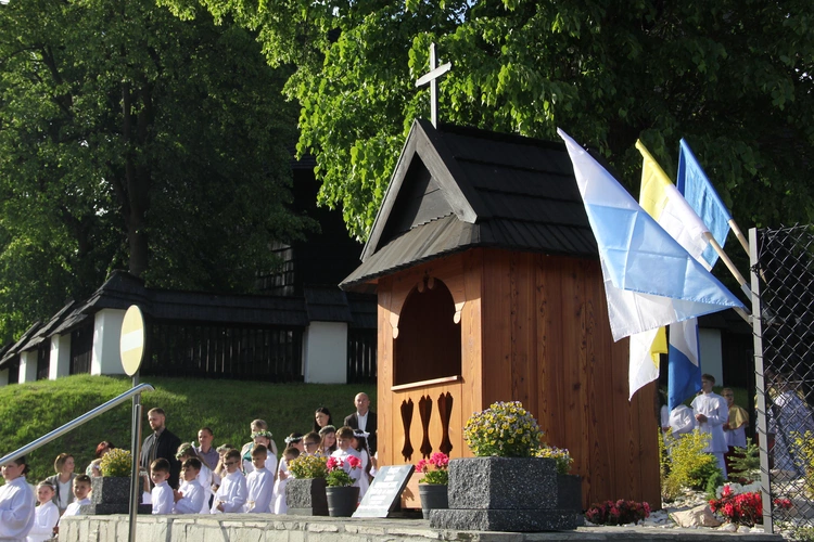 Skrzyszów. Poświęcenie odnowionej kapliczki i reaktywacja ASHNSPJ