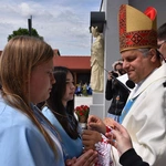 Pielgrzymka DSM do Szczepanowa - błogosławieństwo przewodniczek