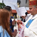 Pielgrzymka DSM do Szczepanowa - błogosławieństwo przewodniczek