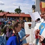 Pielgrzymka DSM do Szczepanowa - błogosławieństwo przewodniczek