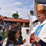 Pielgrzymka DSM do Szczepanowa - błogosławieństwo przewodniczek