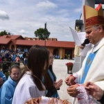 Pielgrzymka DSM do Szczepanowa - błogosławieństwo przewodniczek