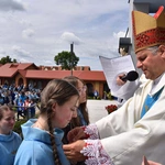 Pielgrzymka DSM do Szczepanowa - błogosławieństwo przewodniczek