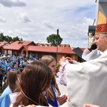 Pielgrzymka DSM do Szczepanowa - błogosławieństwo przewodniczek