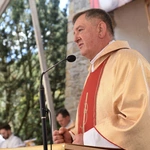 Wmurowanie kamienia węgielnego w Ochotnicy Dolnej