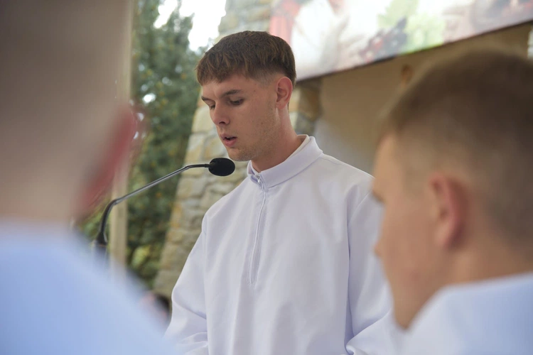 Wmurowanie kamienia węgielnego w Ochotnicy Dolnej