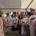Wmurowanie kamienia węgielnego w Ochotnicy Dolnej
