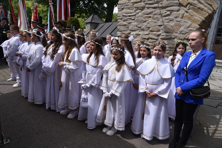 Wmurowanie kamienia węgielnego w Ochotnicy Dolnej