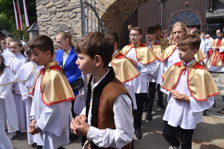 Wmurowanie kamienia węgielnego w Ochotnicy Dolnej