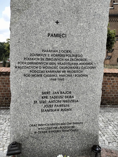 Druga rocznica poświęcenia pomnika
