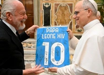Leon XIV przyjął piłkarzy Napoli, tegorocznego mistrza Włoch