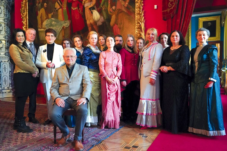 Tematem spotkania była moda z czasów funkcjonowania pałacu.