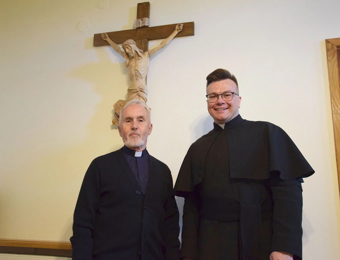 Ks. J. Murphy z ks. Rafałem Czekalewskim, proboszczem parafii  pw. św. Józefa  w Radomiu. 