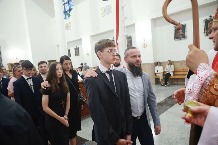 Bierzmowanie w Trzcianie koło Mielca