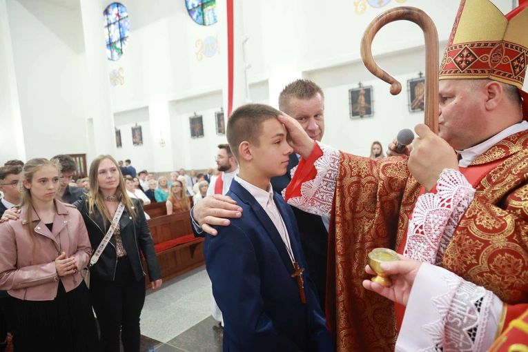 Bierzmowanie w Trzcianie koło Mielca