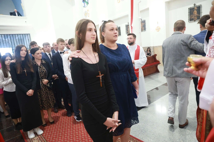 Bierzmowanie w Trzcianie koło Mielca