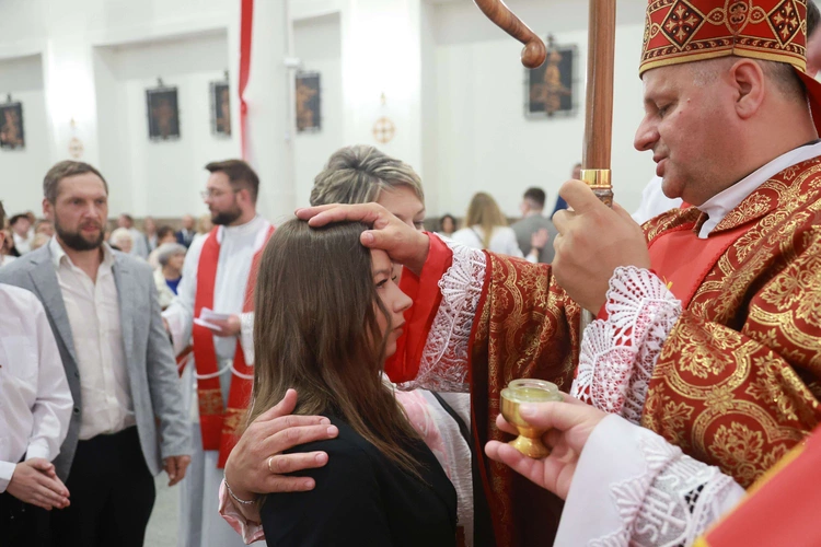 Bierzmowanie w Trzcianie koło Mielca