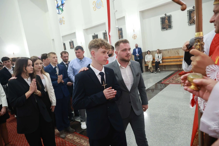 Bierzmowanie w Trzcianie koło Mielca