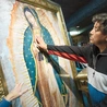 Kopia wizerunku  w sanktuarium  Matki Bożej z Guadalupe  w Meksyku.