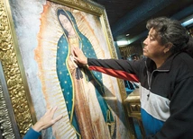 Kopia wizerunku  w sanktuarium  Matki Bożej z Guadalupe  w Meksyku.