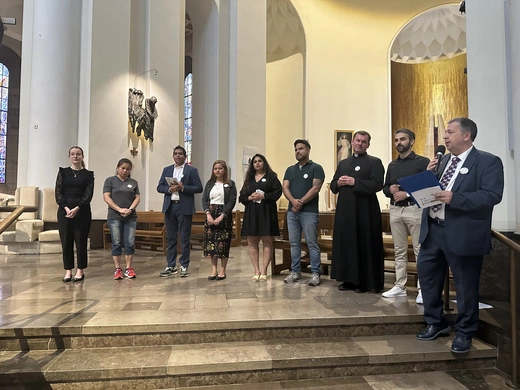 Wigilia Zesłania Ducha Świętego w katedrze Chrystusa Króla w Katowicach