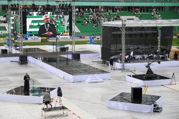 Rekolekcje na stadionie Legii
