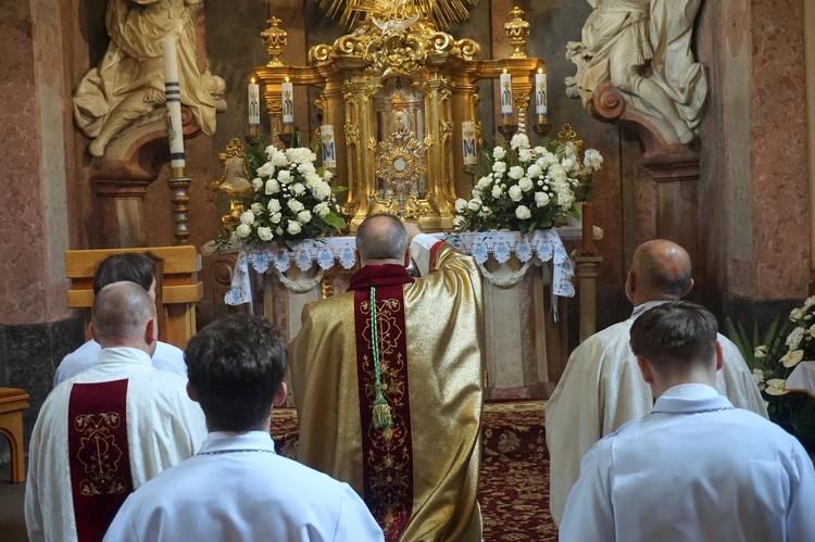 Procesja eucharystyczna w odpust Matki Bożej Pokornej