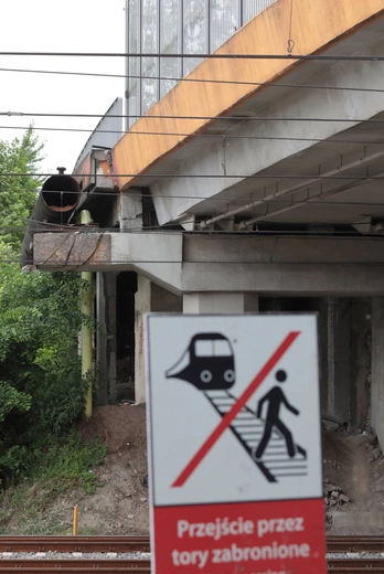 Zamknięta estakada w Chorzowie