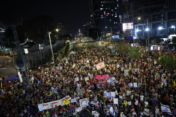 Protest w Tel Avivie