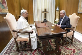 Leon XIV i Antonio Guterres