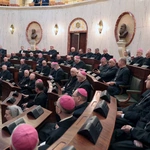 KEP w Katowicach. Biskupi w gmachu Sejmu Śląskiego
