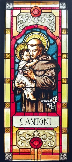 „Św. Antoni z Dzieciątkiem”, 1923 r. Max Nierle, Wrocław / 2015 r. Anna Gomuła, Zbrosławice; kościół Najświętszego Serca Pana Jezusa w Gliwicach...