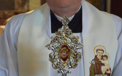 Wprowadzenie relikwii św. Antoniego do kościoła w Paradyżu