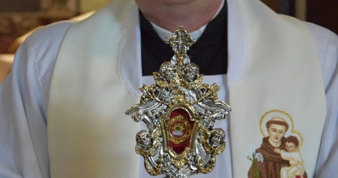 Wprowadzenie relikwii św. Antoniego do kościoła w Paradyżu