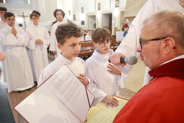 Błogosławieństwo ministrantów słowa Bożego