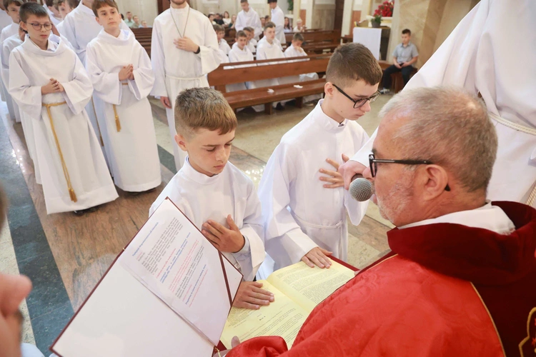 Błogosławieństwo ministrantów słowa Bożego