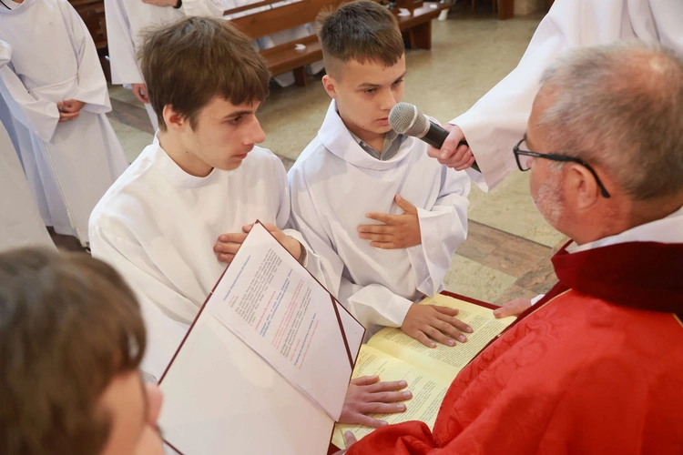 Błogosławieństwo ministrantów słowa Bożego