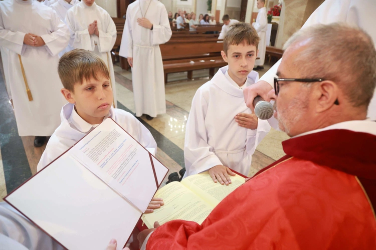 Błogosławieństwo ministrantów słowa Bożego