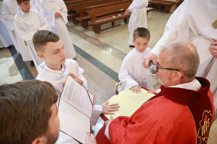 Błogosławieństwo ministrantów słowa Bożego