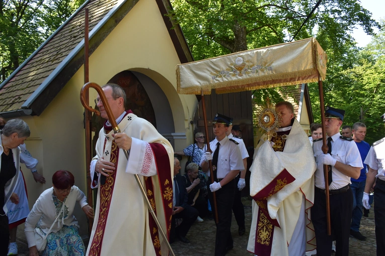 Pielgrzymi na odpuście ku czci Trójcy Świętej
