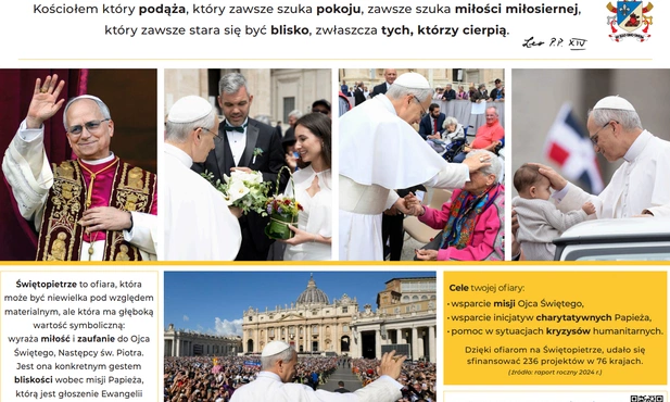 Ofiara na świętopietrze - konkretne wsparcie misji Papieża