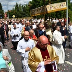 Procesja Bożego Ciała na ulicach Świebodzina