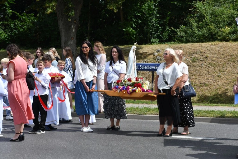 Procesja Bożego Ciała na ulicach Świebodzina