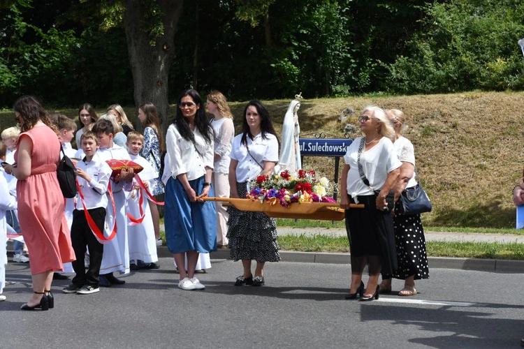 Procesja Bożego Ciała na ulicach Świebodzina